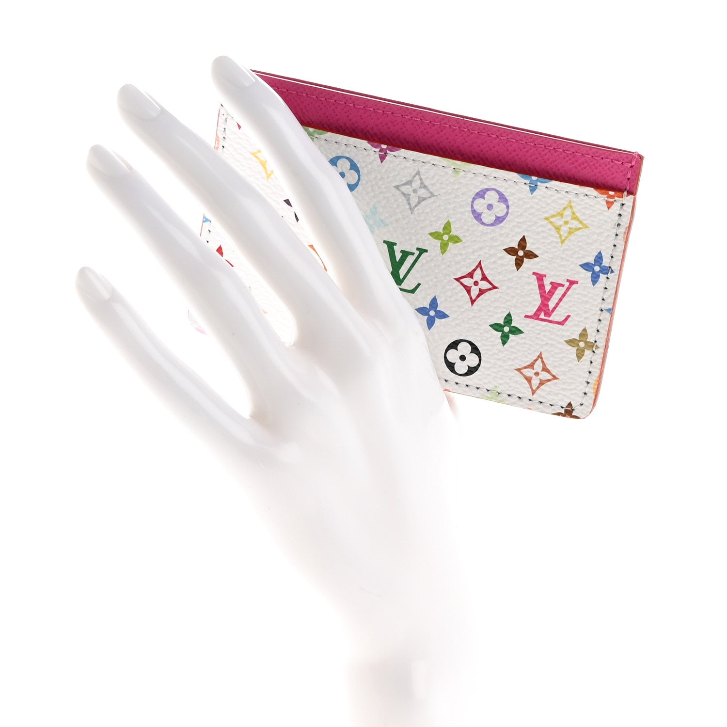 Louis Vuitton LV X TM Monogram Multicolor Card Holder Kawaii Pink 2 of 7