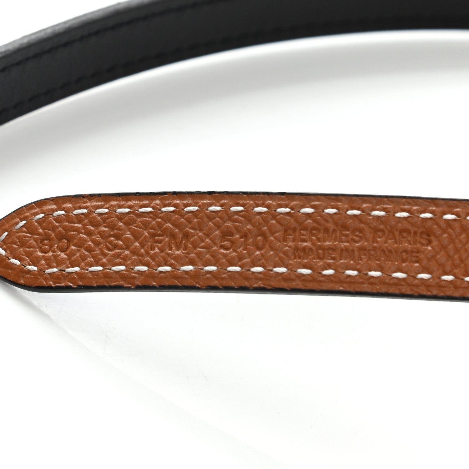 Hermes Epsom Swift 13mm Romance Belt 80 Gold Black 6 of 6