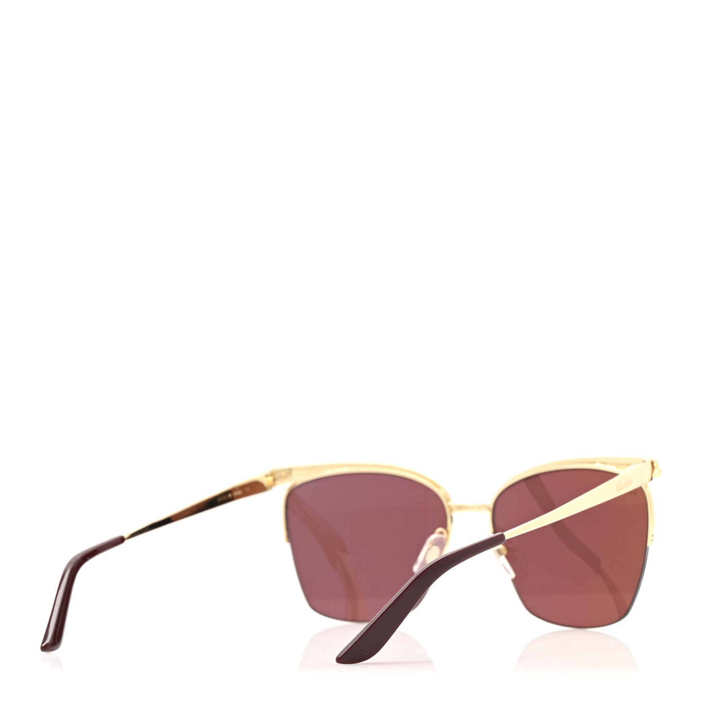 Panthere De Cartier Cat Eye Sunglasses Gold