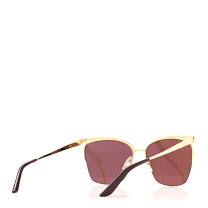 Cartier Panthere De Cartier Cat Eye Sunglasses Gold 4 of 8