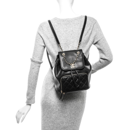 Chanel Caviar Quilted Business Affinity Backpack Black 2 of 6