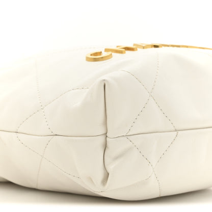 Chanel Shiny Calfskin Quilted Mini Chanel 22 White 10 of 11