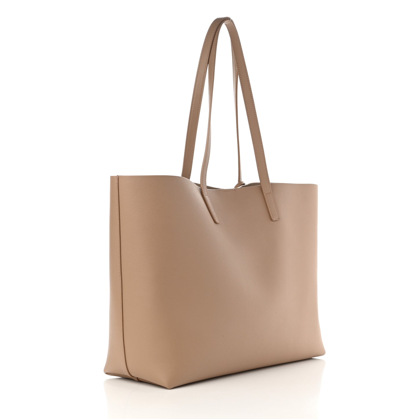 Calfskin Large Shopping Tote Beige