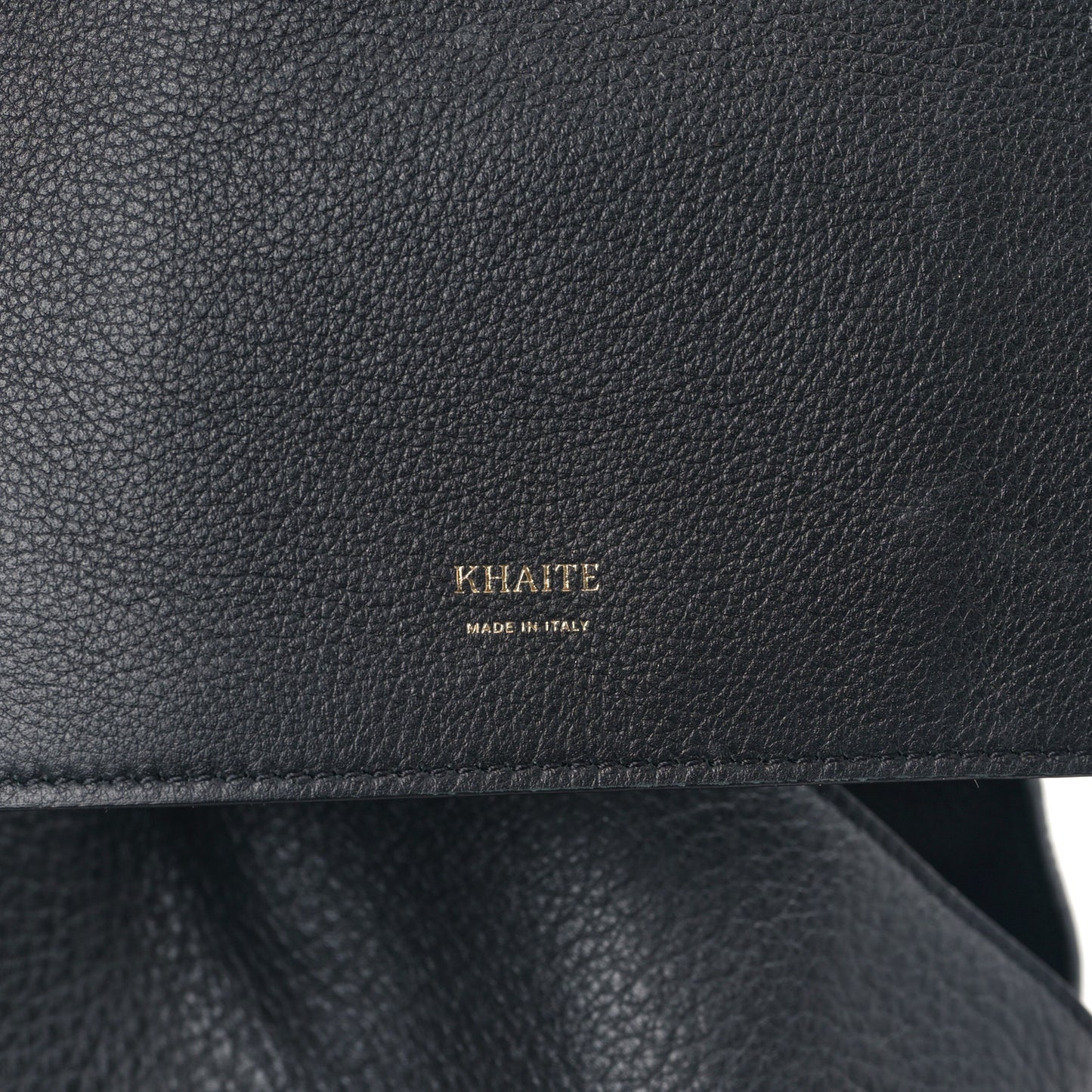 Pebbled Sport Calfskin Medium Lotus Tote Black