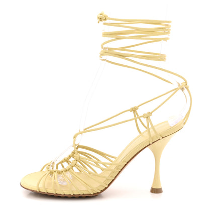 Bottega Veneta Nappa Dot Ankle Tie Sandals 35 Moon Beam 1 of 9