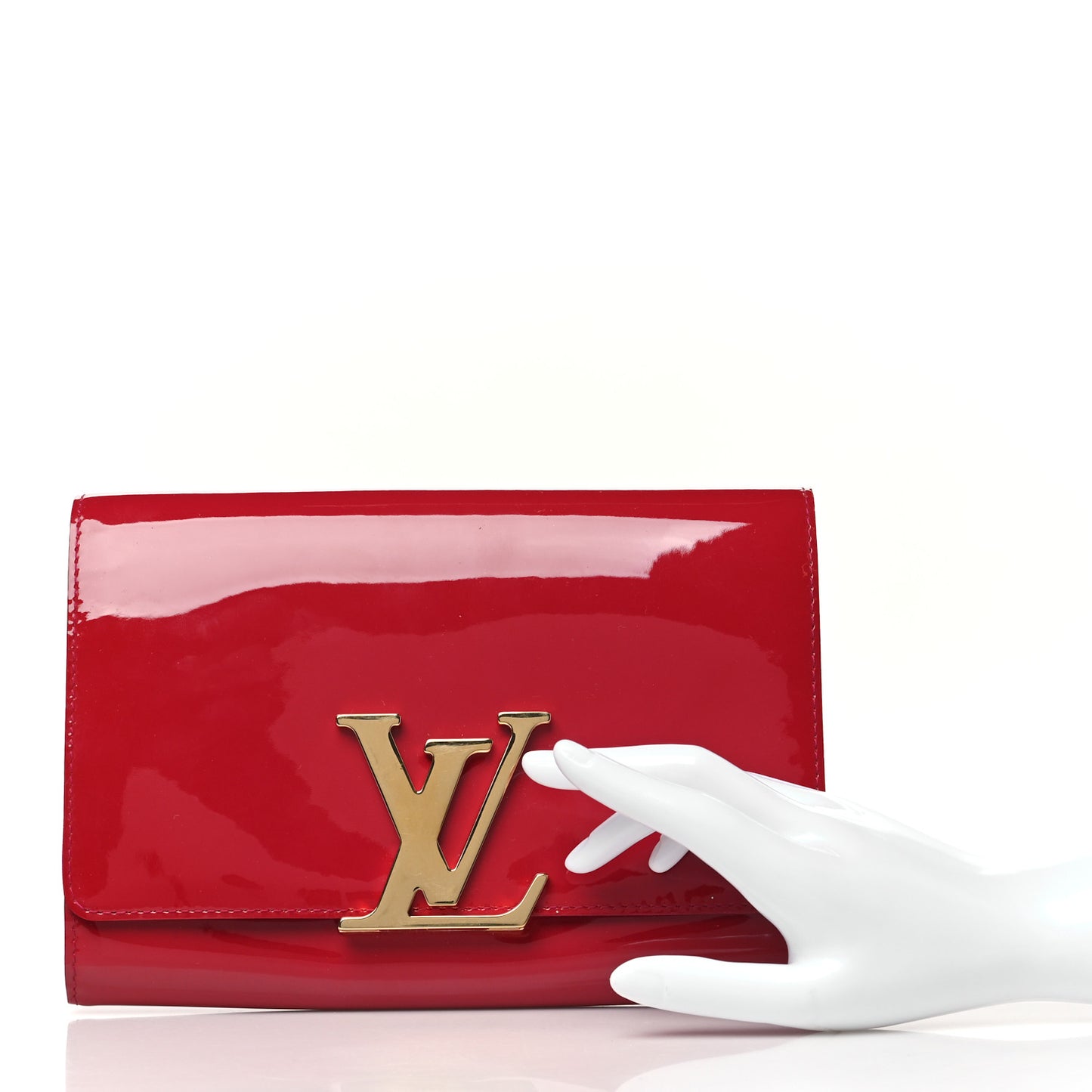 Patent Louise Clutch Rose Indien