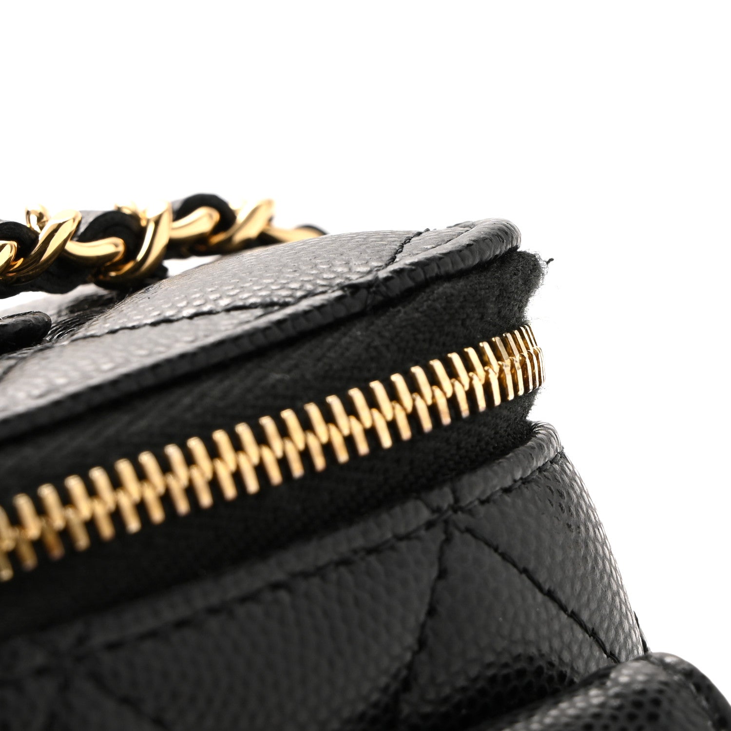 Chanel Caviar Quilted Polly Pocket East West Top Vanity With Chain Black 40 of 40