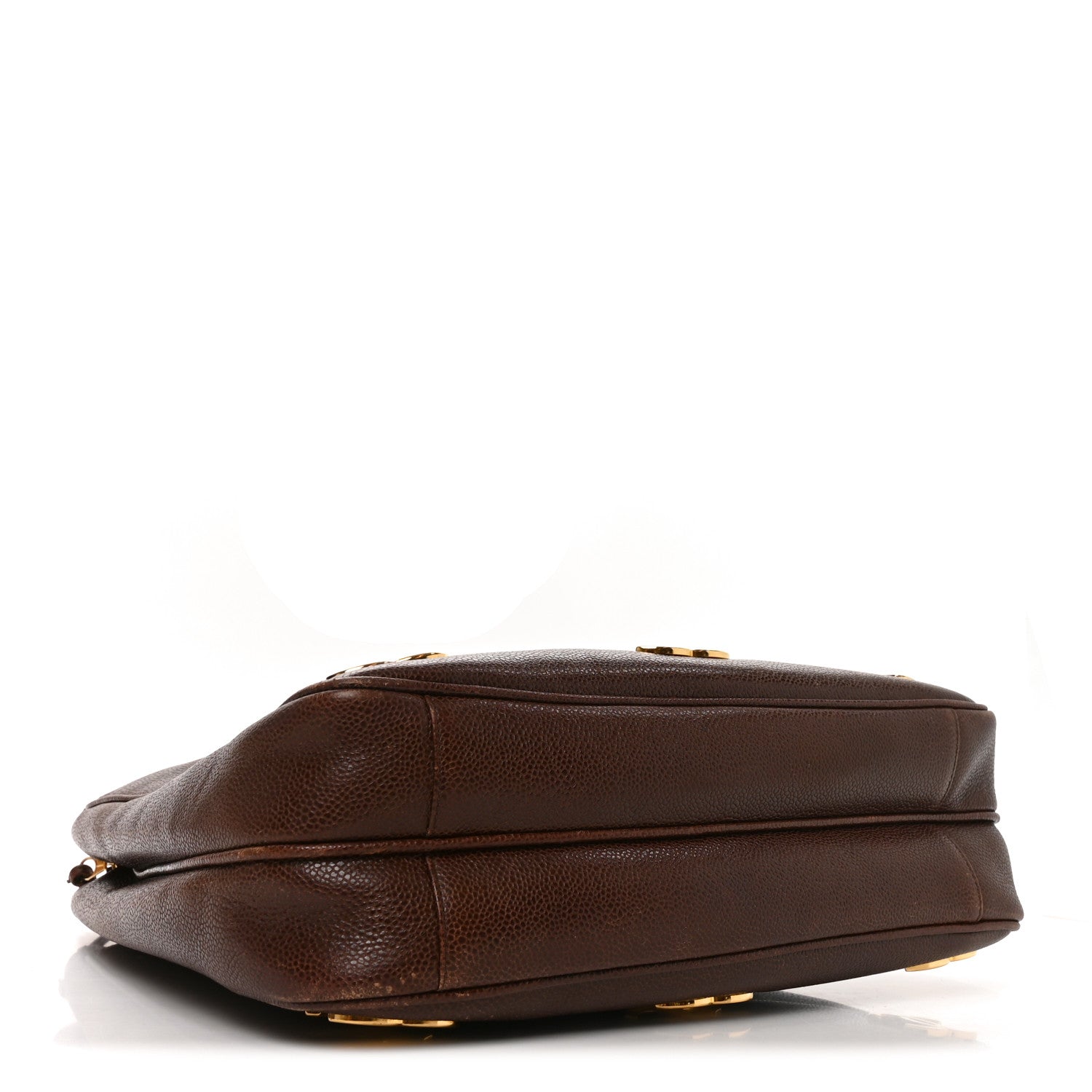 Chanel Caviar Triple CC Shoulder Bag  Dark Brown 3 of 9