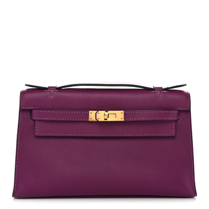 Hermes Swift Kelly Pochette Clutch Anemone 1 of 10