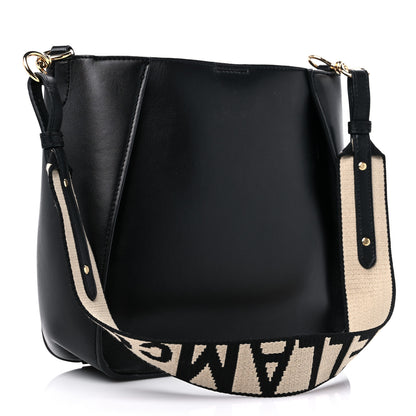 Stella McCartney Eco Alter Nappa Perforated Logo Mini Crossbody Black 3 of 11