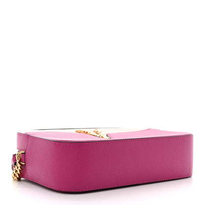 Versace Grainy Calfskin Virtus Small Camera Bag Purple 4 of 10