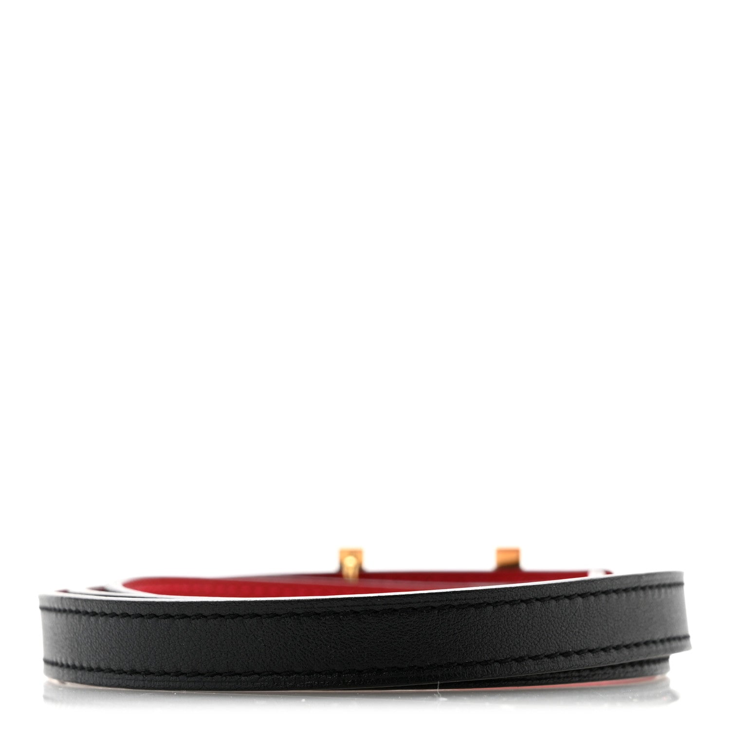 Hermes Swift Epsom 13mm Quizz H Belt 80 Black Rouge Casaque 2 of 6