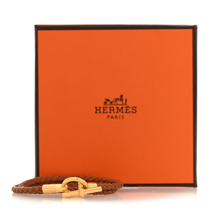 Hermes Swift Glenan Double Tour Bracelet T3 Gold 5 of 5