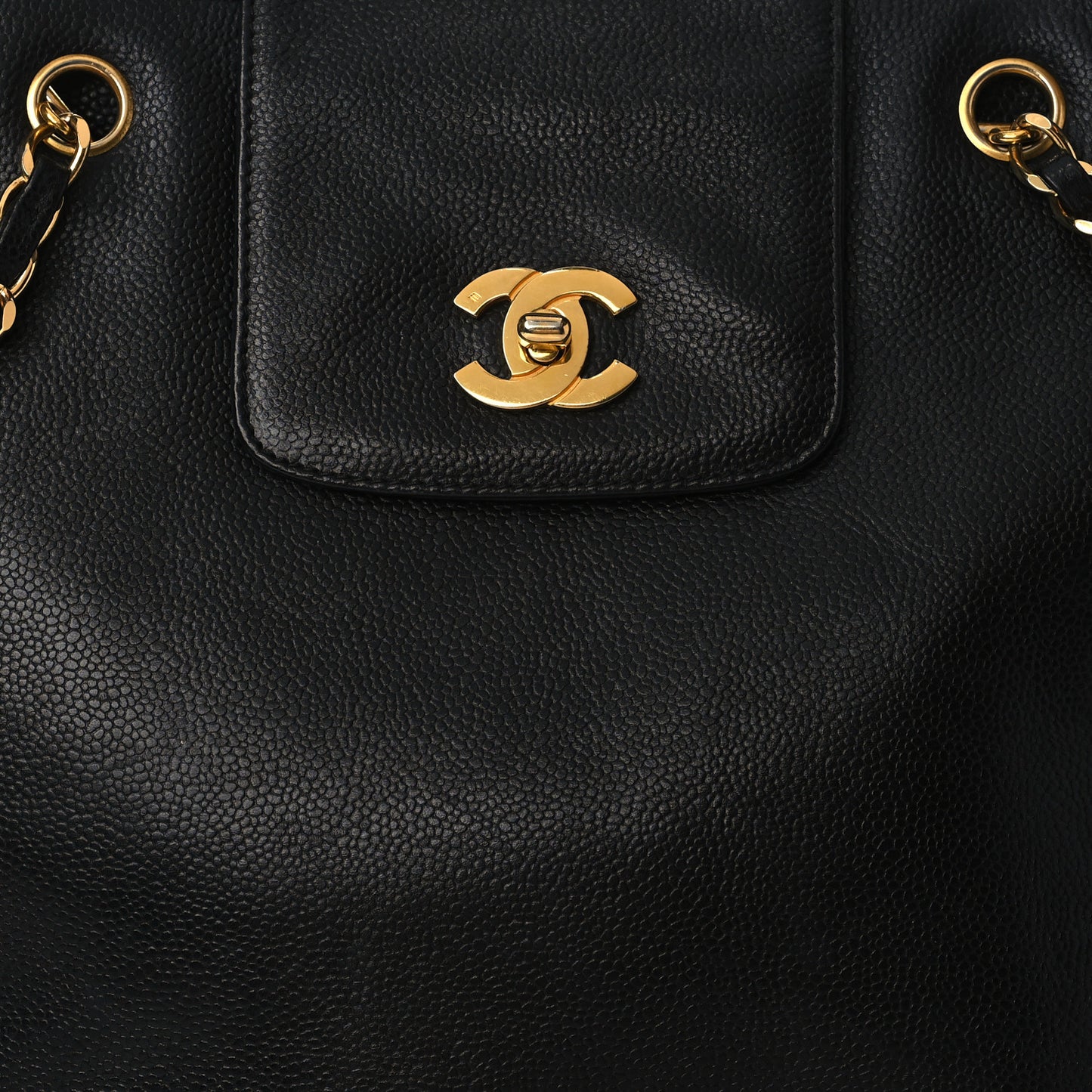 Caviar Shoulder Bag Black