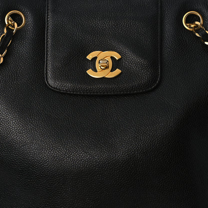 Chanel Caviar Shoulder Bag Black 9 of 11