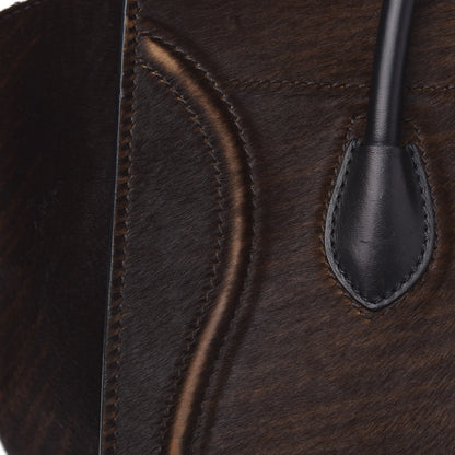 Celine Shaded Pony Hair Calfskin Medium Phantom Luggage Brown 13 of 16