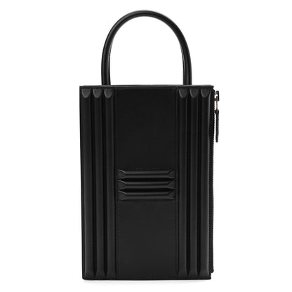 Hermes Tadelakt Kelly Cadena Clutch Black 1 of 11