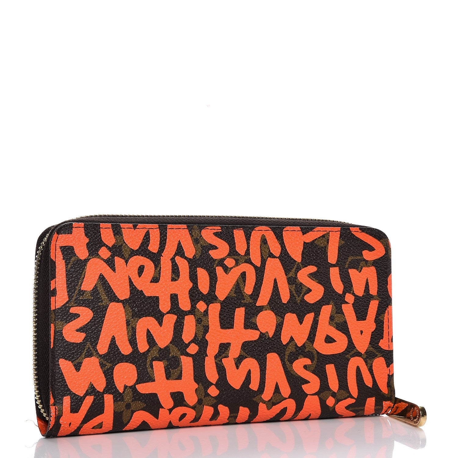 Louis Vuitton Monogram Graffiti Zippy Wallet Orange 3 of 12