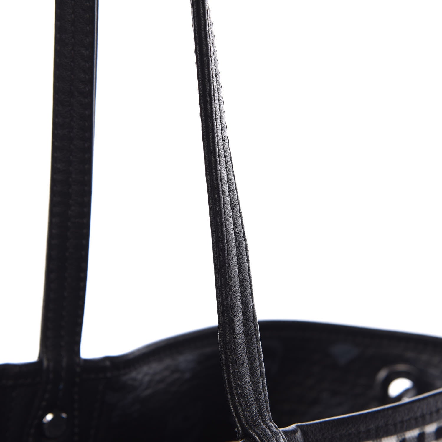 MCM Visetos Large Liz Reversible Shopper Tote Black 15 of 35