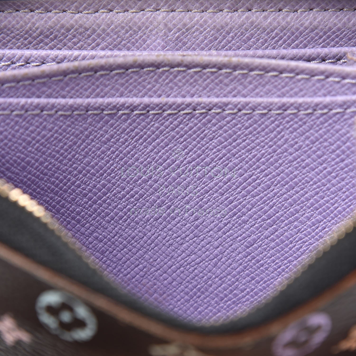 Louis Vuitton Monogram Multicolor Zippy Coin Purse Black Violet 6 of 9