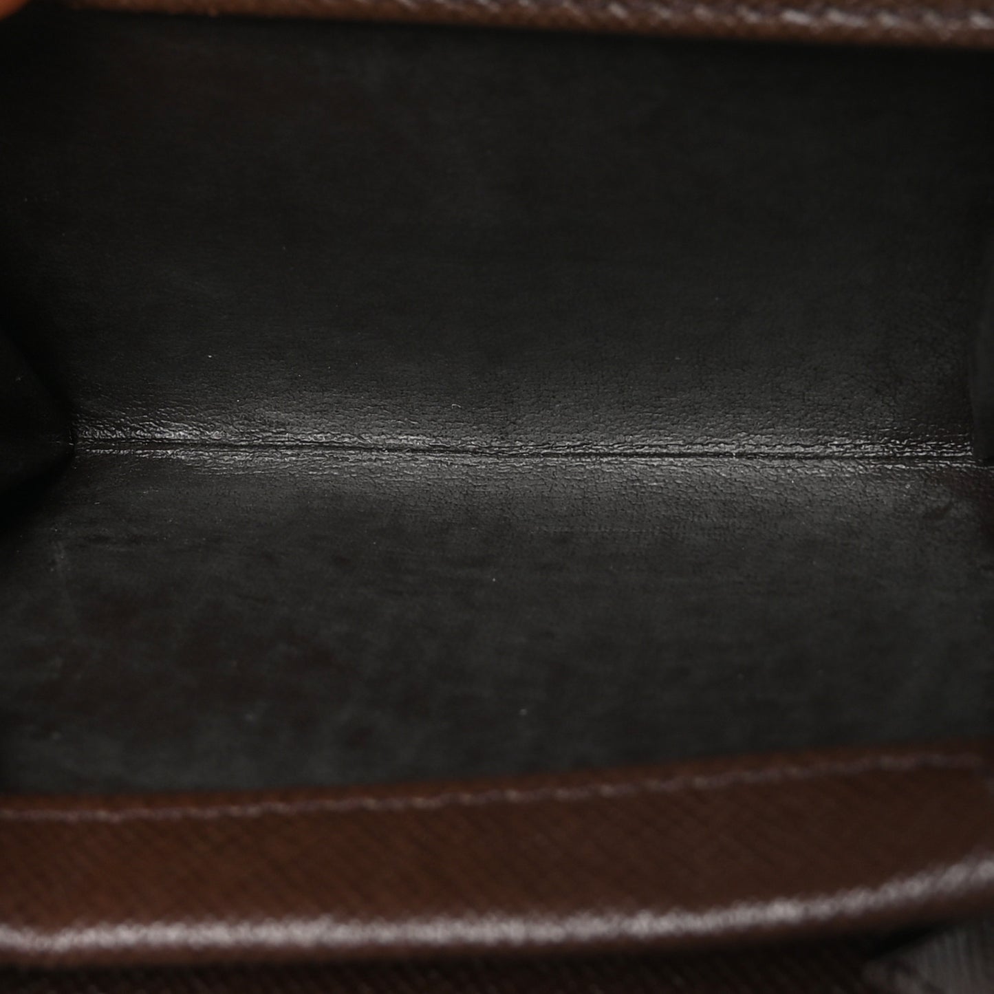 Damier Ebene Porte-Monnaie Plat Coin Purse Brown