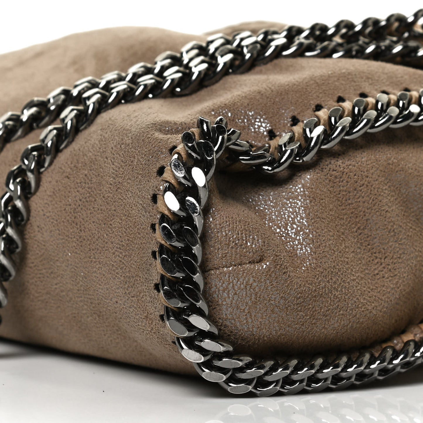 Shaggy Deer Falabella Fold Over Tote Brown