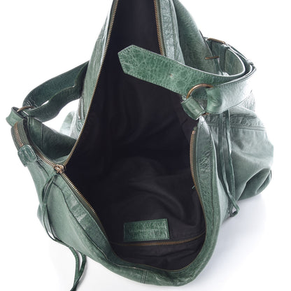 Balenciaga Agneau Classic Hardware Day Hobo Green 5 of 7