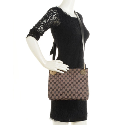 Gucci Monogram Eclipse Messenger Bag Black 2 of 7