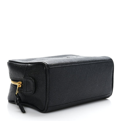 Chanel Caviar Timeless CC Cosmetic Pouch Bag Black 4 of 11