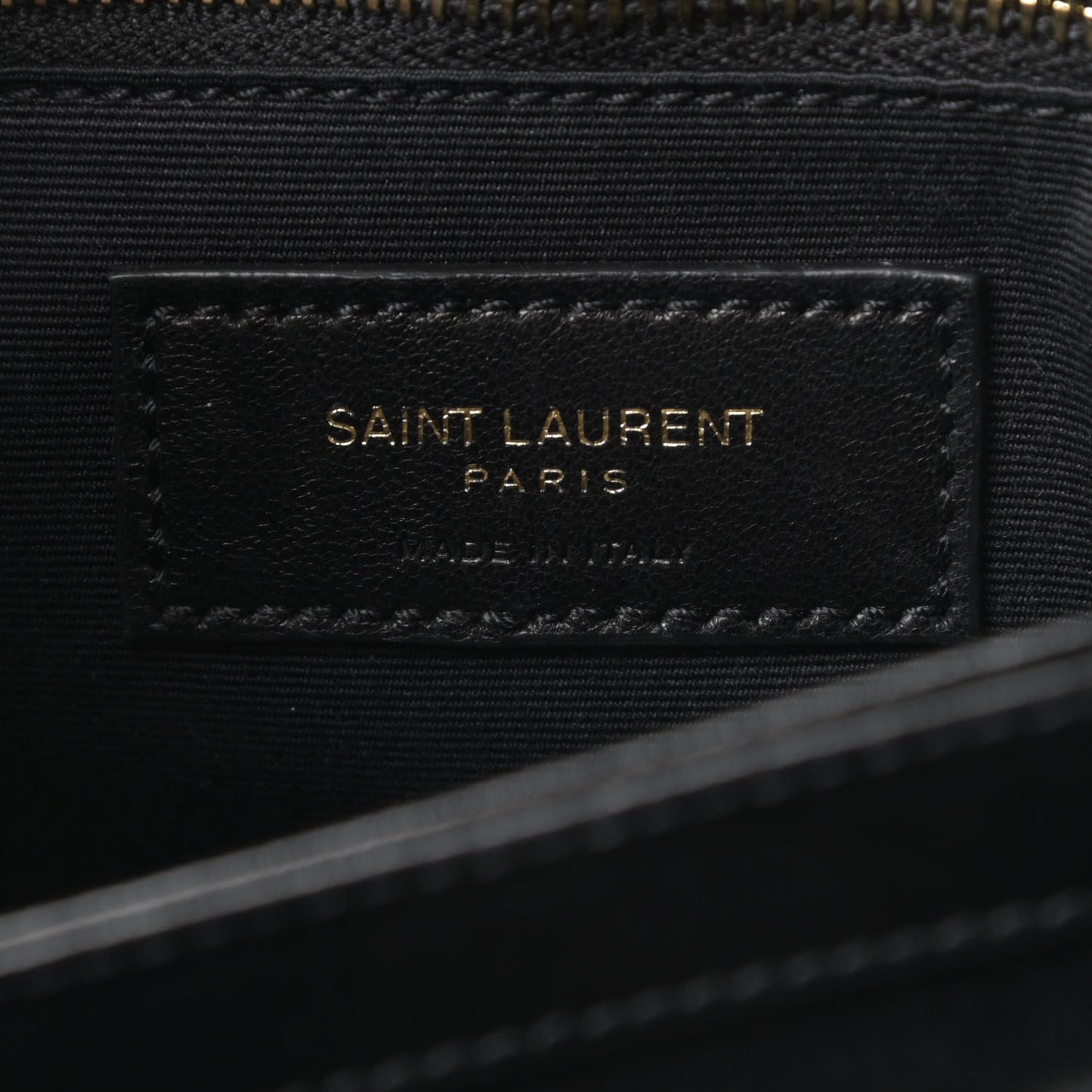 Calfskin Y Quilted Monogram Toy Loulou Crossbody Bag Black