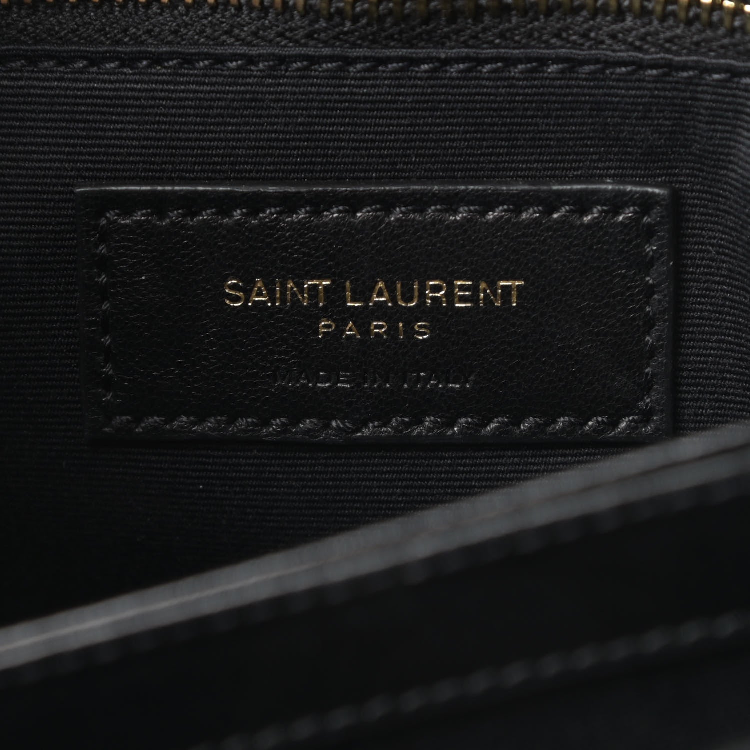 Saint Laurent Calfskin Y Quilted Monogram Toy Loulou Crossbody Bag Black 6 of 12
