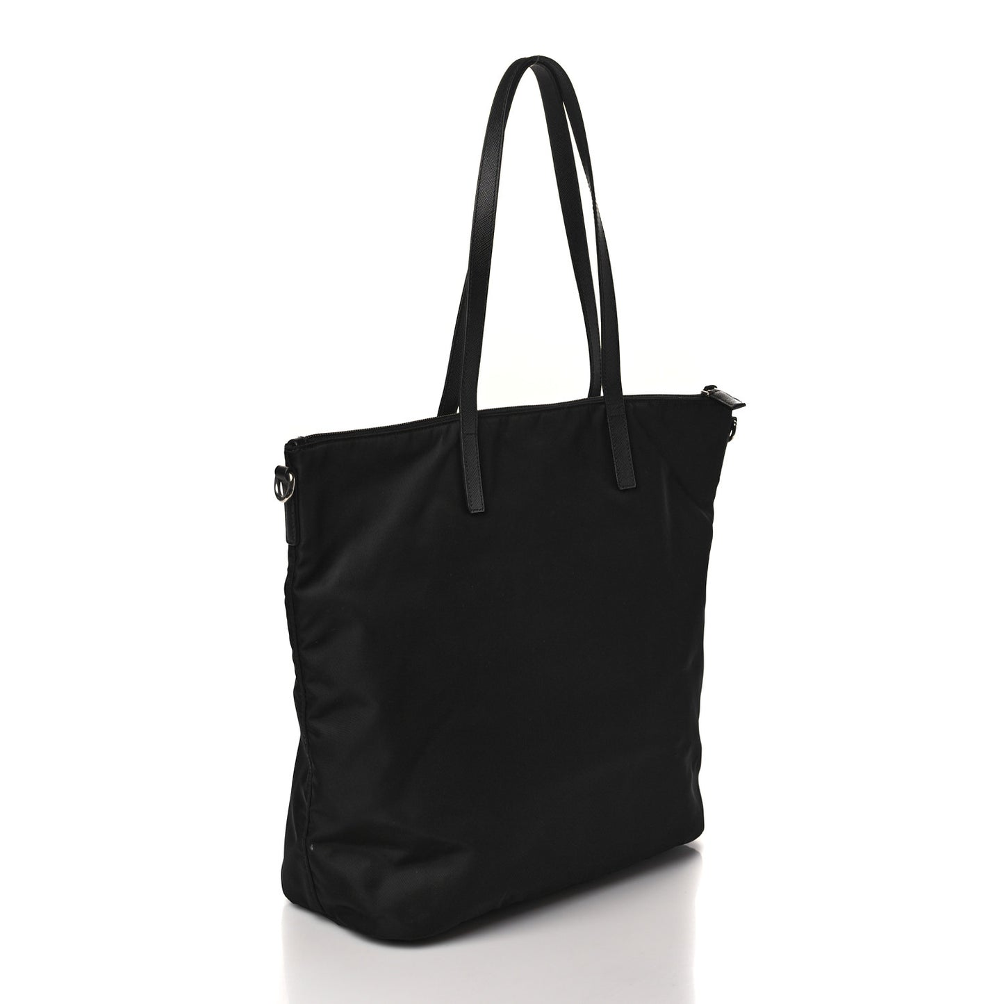 Tessuto Nylon Saffiano Tote Black