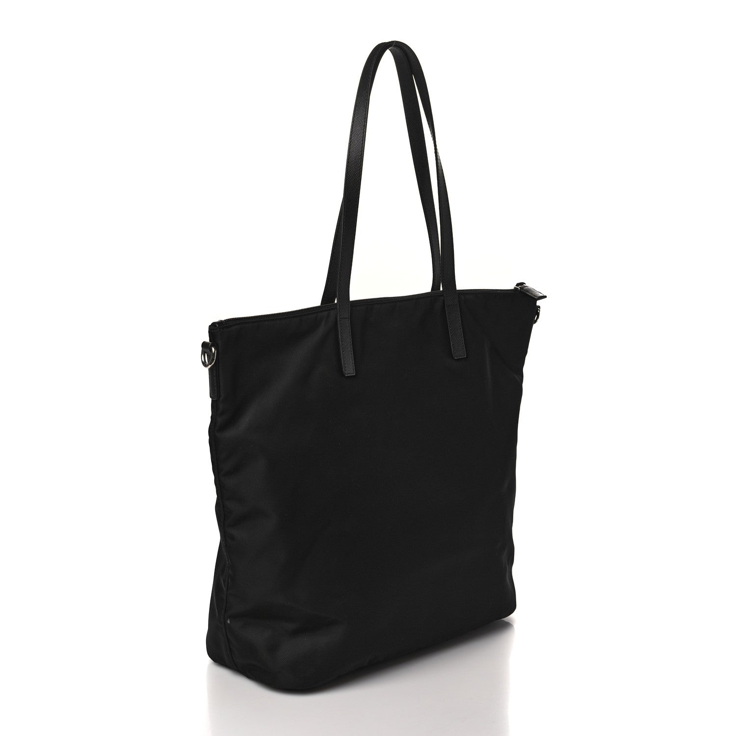 Prada Tessuto Nylon Saffiano Tote Black 2 of 7
