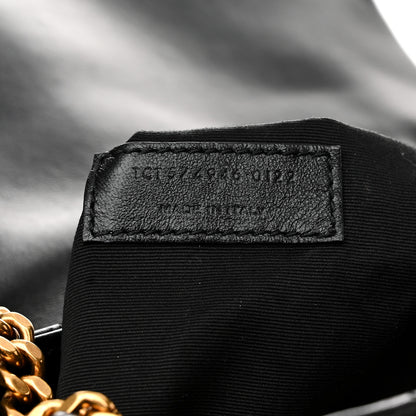 Saint Laurent Calfskin Y Quilted Monogram Medium Loulou Chain Satchel Black 7 of 12