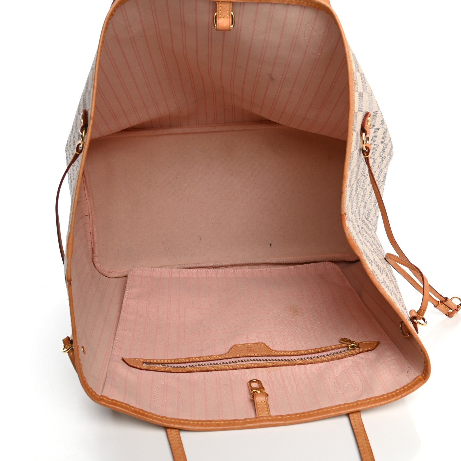 Louis Vuitton Damier Azur Neo Neverfull GM Rose Ballerine 5 of 12