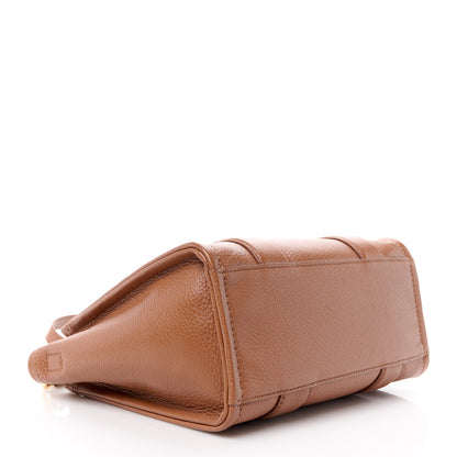 Marc Jacobs Grained Calfskin Mini The Tote Bag Argan Oil 4 of 13