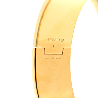 Hermes Enamel Wide Clic Clac H Bracelet Black 4 of 5