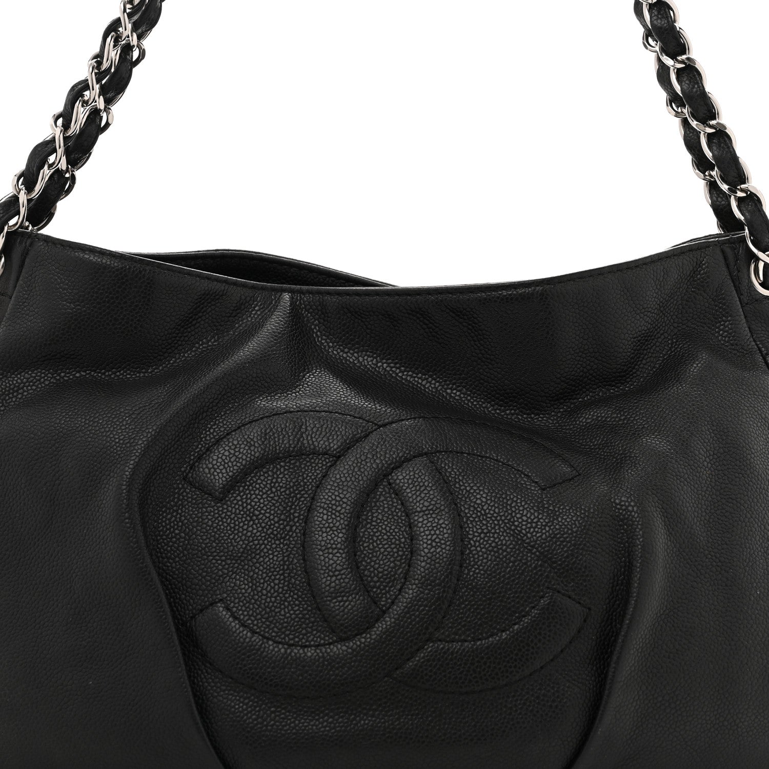 Chanel Caviar Timeless CC Shoulder Bag Black 8 of 13