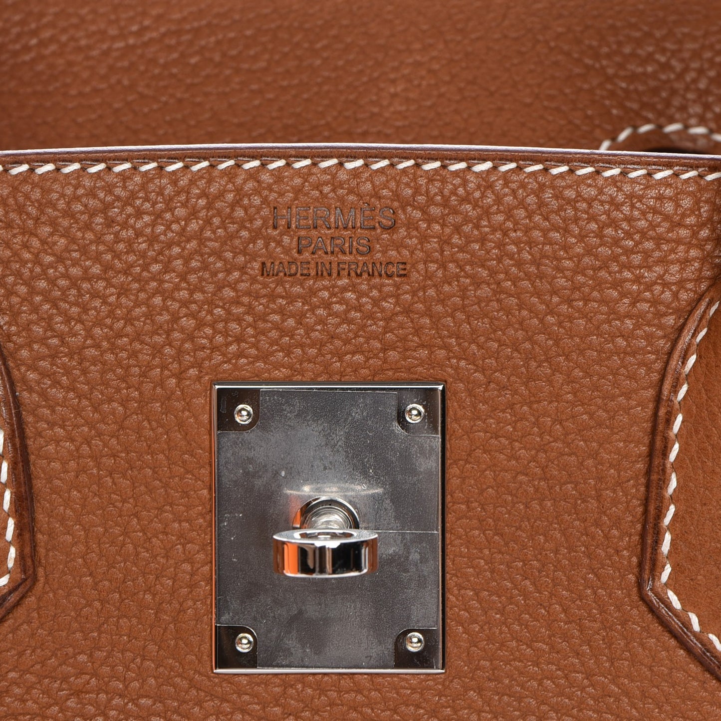 Natural Barenia Faubourg Birkin 30 Fauve