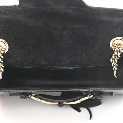 Gucci Patent Small Emily Chain Shoulder Bag Black 5 of 12