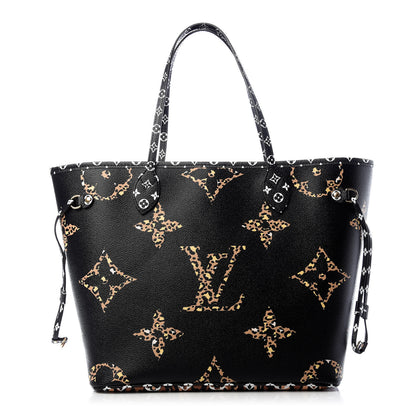 Louis Vuitton Monogram Giant Jungle Neverfull MM Black 1 of 9