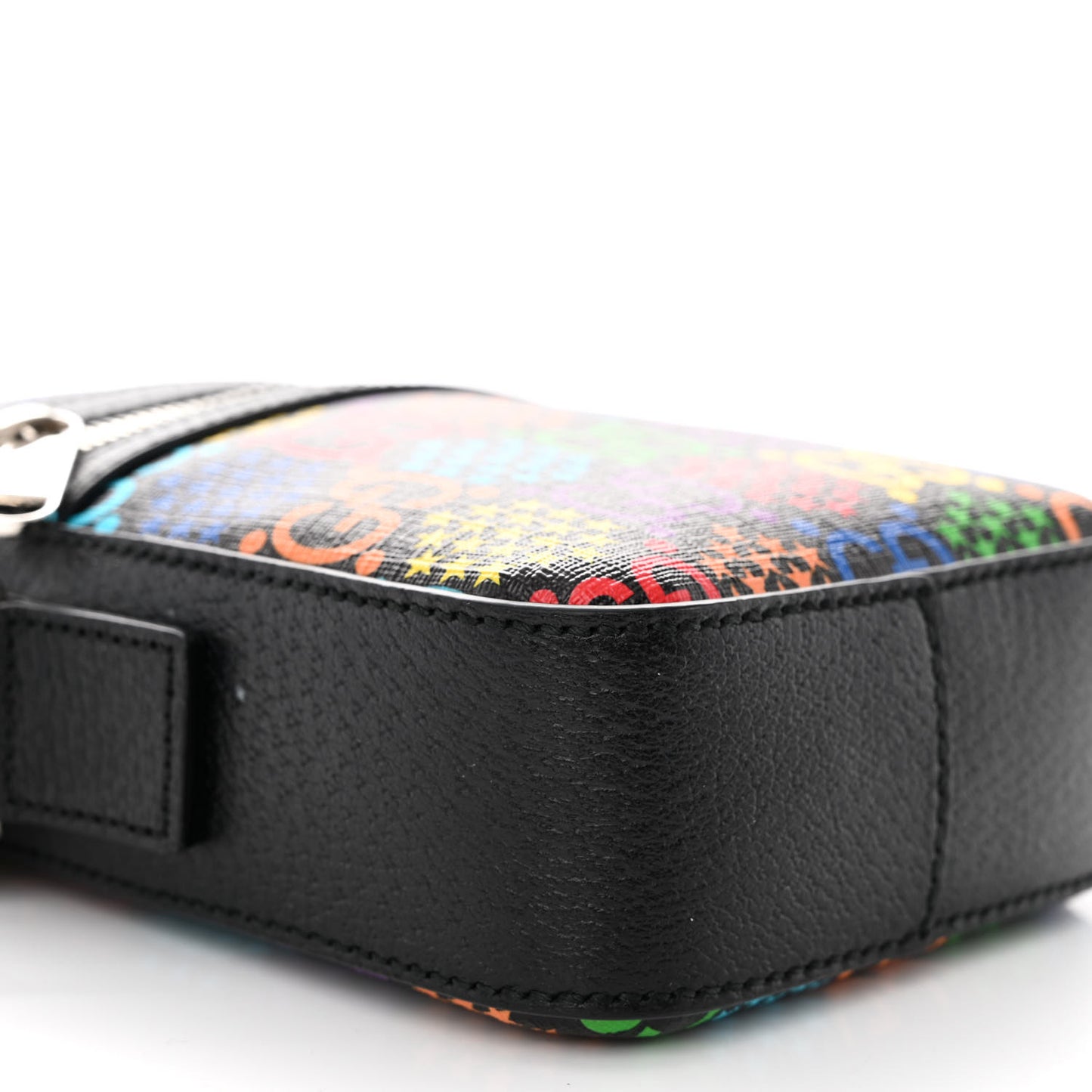 GG Supreme Monogram Psychedelic Messenger Bag Black