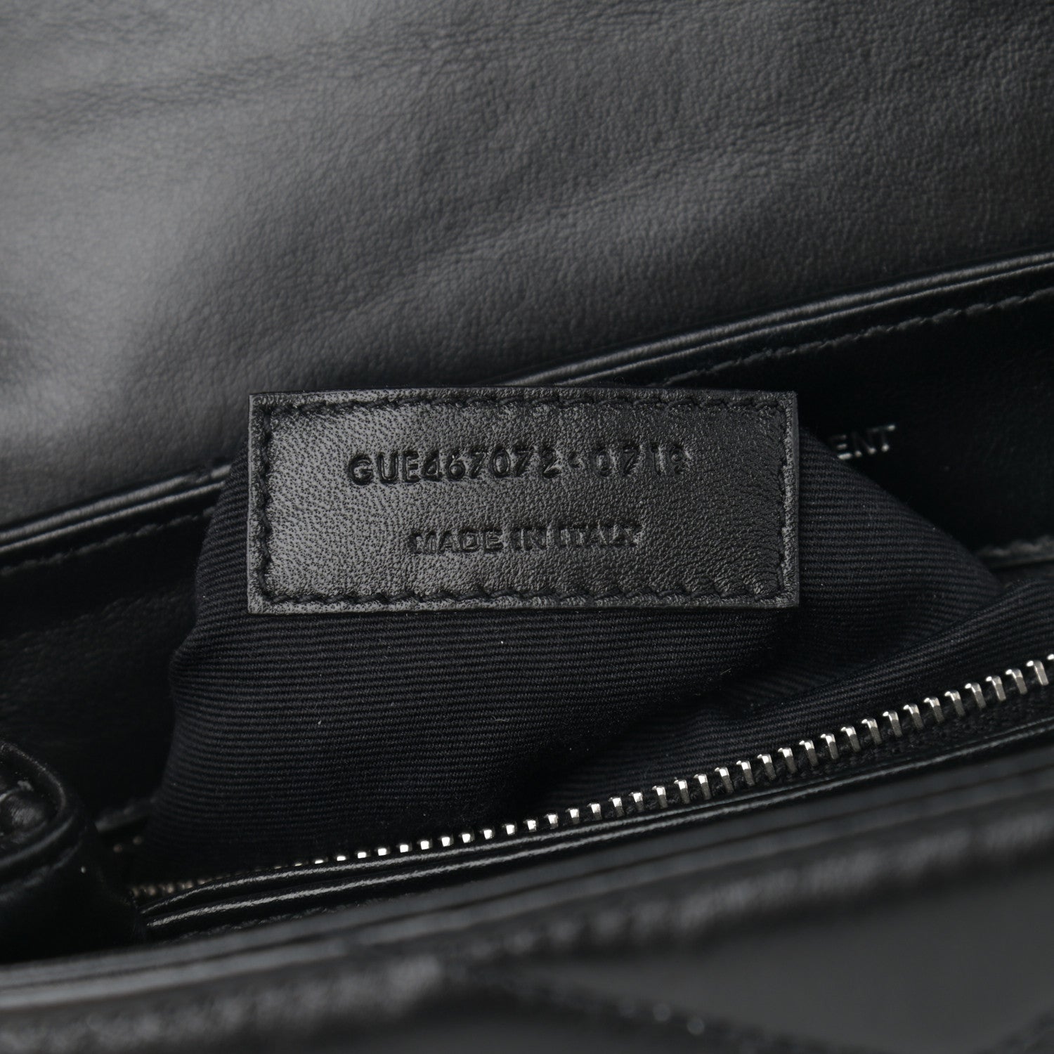 Saint Laurent Calfskin Y Quilted Monogram Toy Loulou Crossbody Bag Black 10 of 12