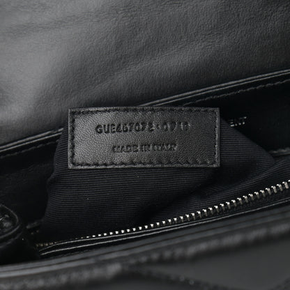 Saint Laurent Calfskin Y Quilted Monogram Toy Loulou Crossbody Bag Black 10 of 12