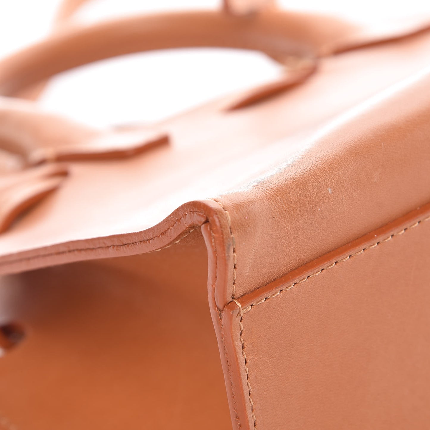 Calfskin Mini Mini Sun Bag Cammello