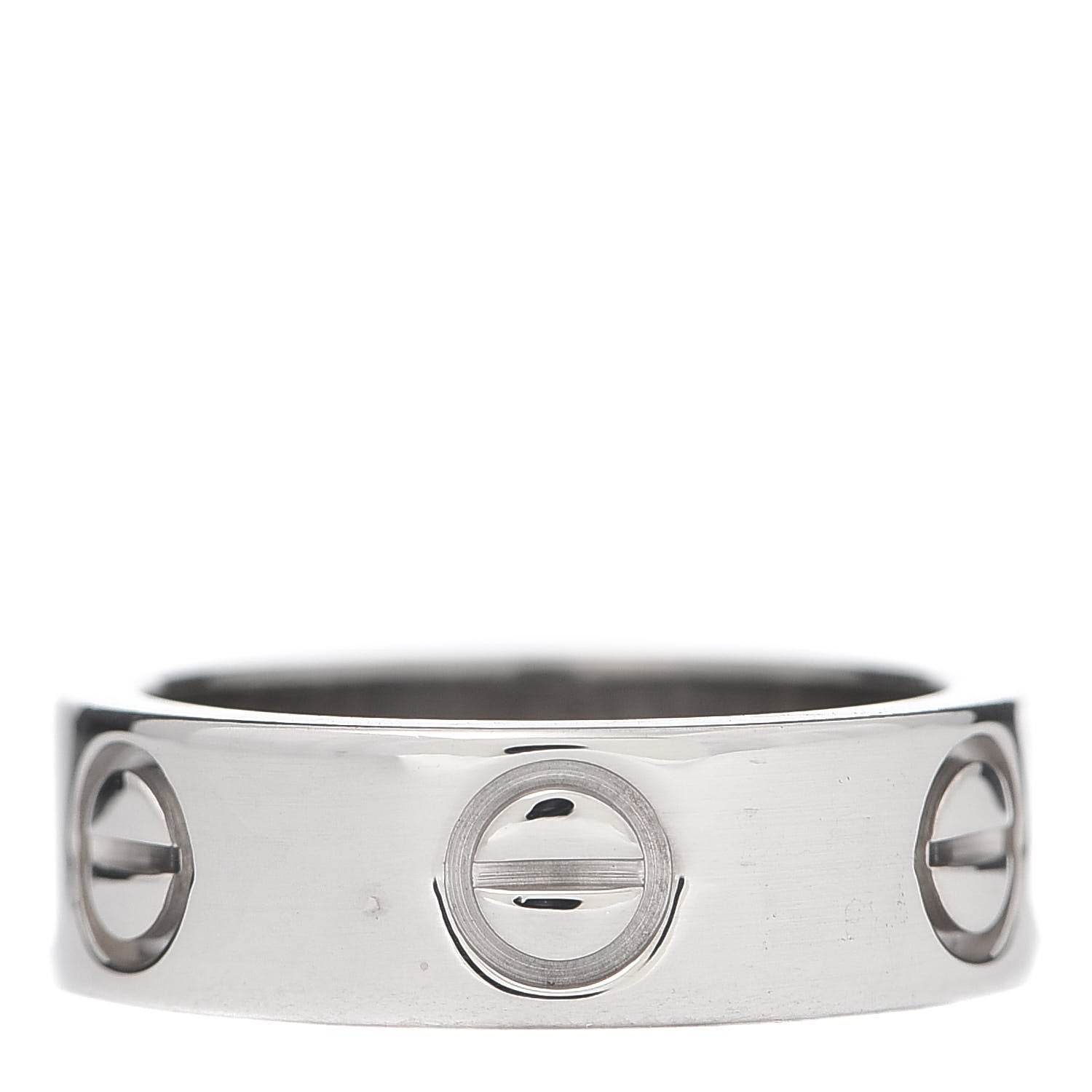 Cartier 18K White Gold 5.5mm LOVE Ring 47 4 1 of 6