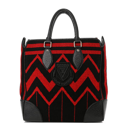 Louis Vuitton Wool Vail Blanket Cabas Red 1 of 13