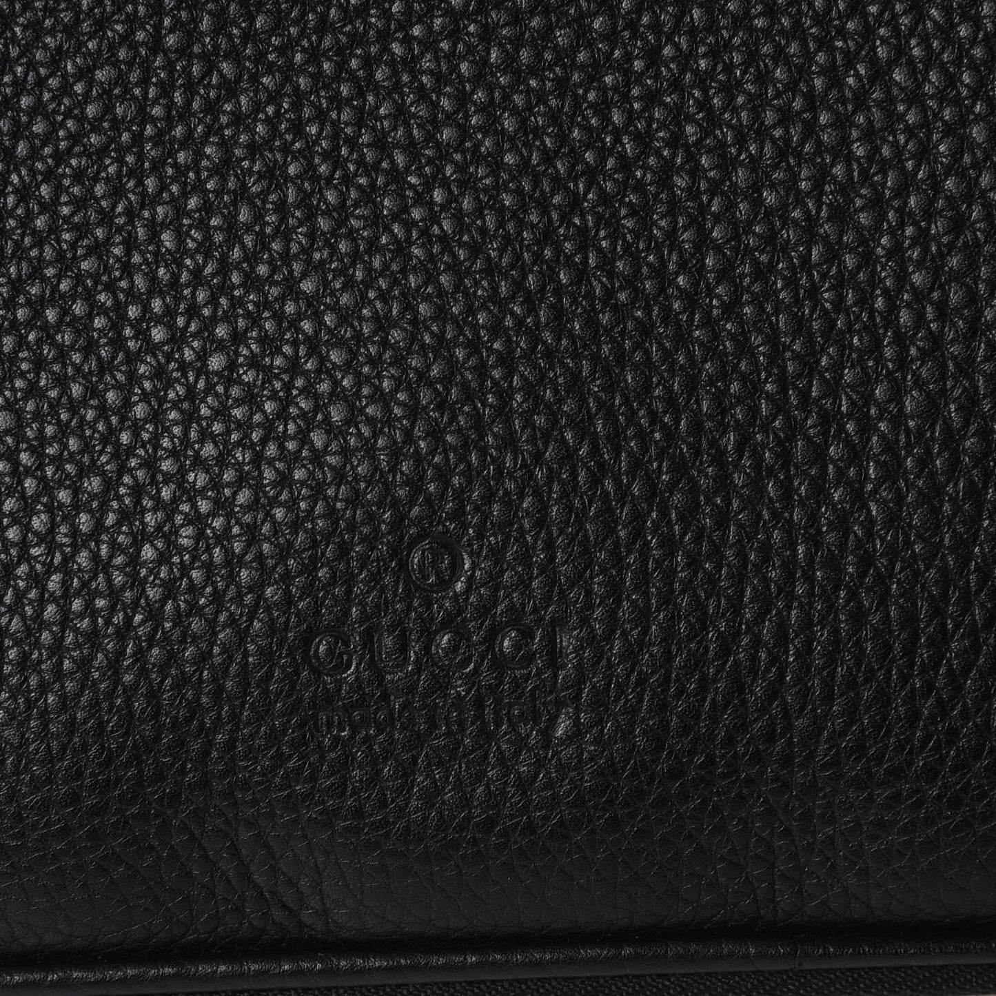 Pebbled Calfskin Tie Holder Black