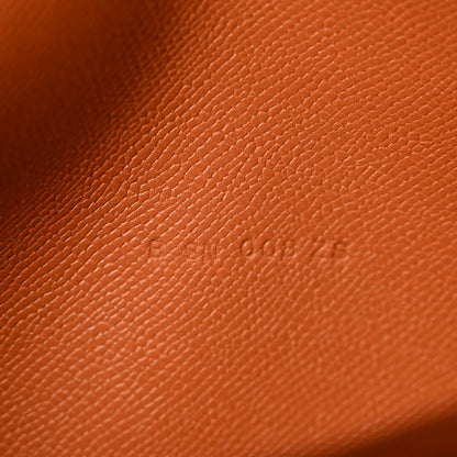 Hermes Madame Calfskin Kelly Pocket Long Wallet Gold 7 of 8