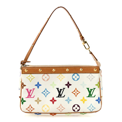 Louis Vuitton Monogram Multicolor Pochette Accessories White 1 of 9
